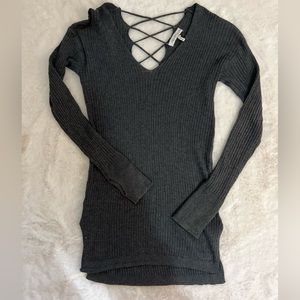 Sexy cozy grey sweater